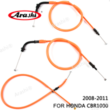 Arashi 1 Set Throttle Clutch Cable Steel Wires For HONDA CBR1000RR 2008 - 2013 CBR1000 CBR 1000 1000RR 2009 Motorcycle Cables 2024 - buy cheap