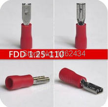 FDD1.25-110 parent pre insulated joint cold pressed terminal /2.8 plug spring 2024 - buy cheap