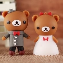 Wedding Gifts Cartoon Bear Cute USB Flash Drive Pendrive 64gb Usb Memory Stick 32GB 16GB 8GB Creative Gift Pendrive 2024 - buy cheap