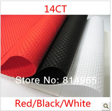 Highly Recommended 14 Count  White/Black/Red/Off-White   Cross Stitch Fabric    Aida Cloth  Size:150X50cm  Free Shipping 2024 - buy cheap