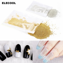 ELECOOL-esmalte de uñas de Caviar dorado/plateado con diamantes de imitación 3D, decoración para uñas, accesorios de manicura para salón de belleza 2024 - compra barato