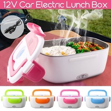 12V Portable Electric Heated Car Plug Heating Lunch Bento Box Rice Container Office Home Food Warmer 2024 - buy cheap