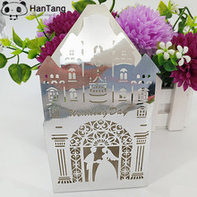 10pcs  Wedding Party Favors Gift Boxes Baby Bridal Shower Thank You Treat Candy Boxes Supplies 5Z-SH119 2024 - buy cheap