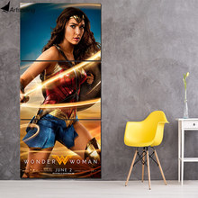 Wall Picture home decor Canvas painting Wall art print 3 panels wonderwoman movie painting poster NY-6981C 2024 - buy cheap