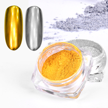 Gold&Sliver Nail Glitter Aluminum Flakes Magic Mirror Effect Powders Sequins Nail Gel Polish Chrome Pigment Decorations 2024 - buy cheap