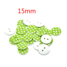 50Pcs 2 Hole Resin Green Dot Sewing Buttons For Kids Clothes Scrapbooking Decorative Botones Handicraft DIY Sewing Accessories 2024 - buy cheap