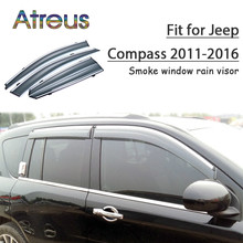 Atreus 1 Набор ABS для 2018 2017 2016 2015 2014-2011 аксессуары для Jeep Compass автомобильные вентиляционные солнечные дефлекторы защита от дыма окно дождевой козырек 2024 - купить недорого