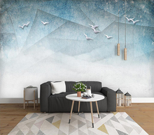 Papel de parede decorativo linhas abstratas simples parede de fundo geométrico 2024 - compre barato