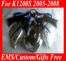 Motorcycle Fairing kit for BMW K1200S 05 06 07 08 K1200 S 2005 2006 2007 2008 ABS Silver Blue black Fairings set+7 gifts BA08 2024 - buy cheap