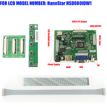 HDMI VGA 2AV 50PIN TTL Controller Board Module for Raspberry PI 2 For HannStar HSD080IDW1 8" 800x480 IPS TFT LCD Display Panel 2024 - buy cheap