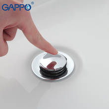 GAPPO дренажный фильтр для ванной комнаты, раковина, латунная раковина для ванной, выдвижная раковина, стопор для стока с переливным отверстием 2024 - купить недорого