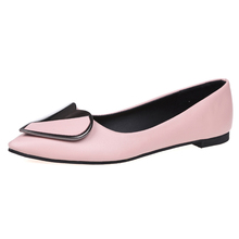 Zapatos planos de bailarina sin cordones para mujer, mocasines Oxfords con corazón, informales, de punta estrecha, envío directo 2024 - compra barato