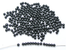 2000 Black Faux Pearl Round Beads Imitation Pearl 3mm Seed Beads 2024 - buy cheap