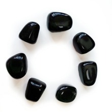 7pcs Natural Black Obsidian Tumbled Stone Carved Polished Healing Reiki Crystals Feng Shui Home Decor Wholesale Dropship 2024 - buy cheap