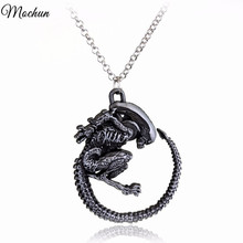 MQCHUN 2017 Hot Warrior Alien Metal Goth Has Giger Cool Pendant Alloy Necklace Gift For Fans Movie Jewelry Christmas Gift 2024 - buy cheap