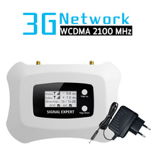 3G WCDMA 2100 Mobile Signal Booster 70dB Gain Band 1 3G WCDMA 2100 MHz 3G UMTS Cellular Signal Repeater Amplifier LCD Display 2024 - buy cheap