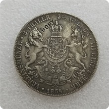 Alemanha 1854-b, 1855-b 2 cópia do thaler 2024 - compre barato