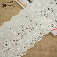 High Quality Openwork Cotton Embroidered Lace Sewing DIY Lace Cloth Clothing Skirt Decoration Accessories Width 17cmRS1144 2024 - buy cheap