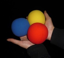 20 шт. супер губчатый шар (диаметр 8 см, доступны красный/синий/желтый) Волшебные трюки для сцены крупным планом трюк реквизит появляются/исчезают магия 2024 - купить недорого