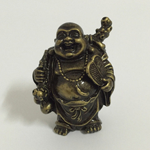 Chinese Fengshui Maitreya Buddha Statue Ornaments Gift Carved Bronze Color Laughing Buddha Sculptures Figurines Home Decoration 2024 - buy cheap