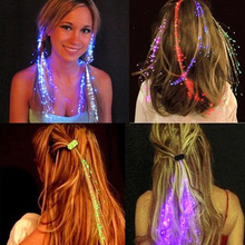 Girls Led Light Flashing Hair Braid Glowing Luminous Toys for Children Hairpin Novelty Fun Kids Outdoor Theme Party Toys Gift 2024 - buy cheap