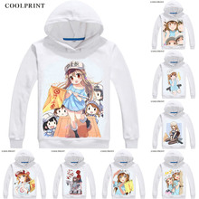 ¡COOLPRINT células en el trabajo! Hataraku-sudaderas con capucha de Saibo, sudadera de Anime de Manga Lolita, las plaquetas, sudadera de Cosplay kesshopan 2024 - compra barato