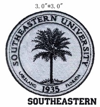 Southeasters university selo de 3 "de largura patch de bordado para camisa/patches de esportes/sacos de papel 2024 - compre barato
