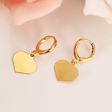Gold Heart Earrings Women/Girl Love Trendy Jewelry for African/Arab/Middle Eastern best gift wedding bridal earrings 2024 - buy cheap