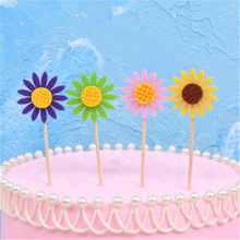 3 шт./лот, Подсолнух, торт, свадебное украшение, карта, солнечный цветок, плагин, для детей, для дня рождения, вечерние, десертный стол, туалетный флаг, 3 палочки 2024 - купить недорого