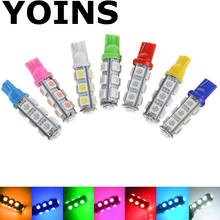 wholesale White T10 13 SMD 5050 car side Light Bulb 194 168 W5W LED Wedge Bulbs car led 1PCS 2024 - buy cheap