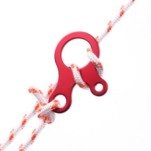 Snail climbing buckle 3 hole fast knot rope outdoor tent adjust    stop slip tighten brake plate EDC 2024 - buy cheap