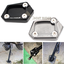 CNC Billet Aluminum Kickstand Foot Plate Side Stand Extension Pad Enlarge Extension For HONDA NC 750 X NC750X NC 750X 2013 2014 2024 - buy cheap