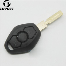 Backside with words 433MHZ Blank Car Key Shell  For BMW 3 5 7 Series 3 Buttons Key Blanks Case 4 Track Key Blade 2024 - buy cheap