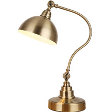 Скандинавская простая бронзовая настольная лампа, прикроватный светильник для спальни, гостиной, кабинета, лампа для стола 2024 - купить недорого