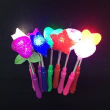 Gafas Led for party 24pcs/lot Rose Heart Star Design Led Magic Wand Flashing Lights Glow Sticks Party Xmas Halloween Supply 2024 - buy cheap