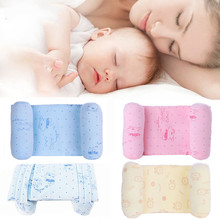 Almohadas para bebé recién nacido, almohada de algodón segura, antivuelco, posicionador de cabeza plana para dormir 2024 - compra barato