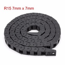 UXCELL 7mm x 7mm R15 Plastic Cable Drag Chain Wire Carrier with End Connector Length 1m for 3D Printer CNC Router Machine Tools 2024 - buy cheap