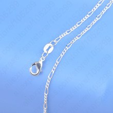 Corrente de prata esterlina 925, colar de qualidade superior com fechos flexíveis de 16 "-30" de comprimento 2024 - compre barato