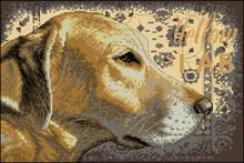 Top Quality Lovely Cute Counted Cross Stitch Kit Yellow Lab Dog Puppy Animal dim 70-35273 2024 - buy cheap