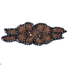 20PCS 13.5CM Hand beaded Rhinestones Applique Trim Garment Costume Decoration Wedding Women Dress Bags Sewing Craft Iron Shoes 2024 - buy cheap