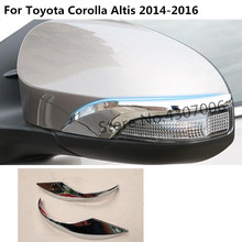 Capa para espelho retrovisor automotivo, 2 peças, moldura, acabamento, para toyota corolla altis 2014 2015 2016 2024 - compre barato