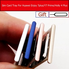 Bandeja de tarjeta Sim para Huawei Enjoy 7 plus /Y7 Prime/ Holly 4 Plus, TRT-AL00, ranura para tarjeta de memoria SD, soporte de bandeja de repuesto para reparación 2024 - compra barato