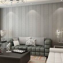 Beibehang direto papel de parede moderno e minimalista europeu listra pavimentado acolhedor quarto sala estar wallpapers rolo 2024 - compre barato