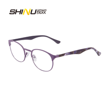 SHINU брендовая оправа для очков, Женская круглая оптическая оправа для очков, Женские оправы для очков, модные очки, очки 2024 - купить недорого