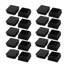 20 pieces Plastic square tube coupling cap plug cap 40 mm x 40 mm black 2024 - buy cheap