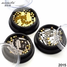 Meicailin-Remaches 3D para decoración de uñas, tachuelas múltiples de Metal, cadena de diamantes de imitación, para manicura artística 2024 - compra barato