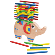 Juguetes Educativos del bebé de elefante de equilibrio de madera juguete de madera de haya juego de equilibrio regalo para niño 2024 - compra barato