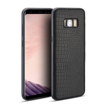 Воловья кожа чехол для Samsung Galaxy S7 S8 S9 S10 Plus A20 A30 A50 A70Crocodile текстура для Note 8 9 10 A5 A7 A8 2018 J5 J7 2017 чехол 2024 - купить недорого