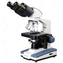 Лабораторный бинокулярный комбинированный микроскоп AmScope с 3D двухслойным механическим привосветодиодный B120A, 40X-1600X 2024 - купить недорого