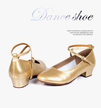 Kids Latin Tango Ballroom Dance Shoes for Kids Girls Gold   Silver Women Dance Shoes Low Heel Dance Shoes Modern Square C51 2024 - buy cheap